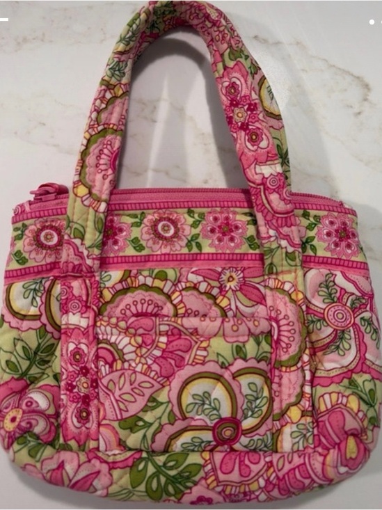 Vera Bradley Handbags - Quilted Pink Floral Tote Bag Vera Bradley